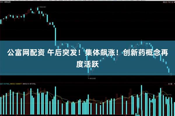 公富网配资 午后突发!集体飙涨!创新药概念再度活跃